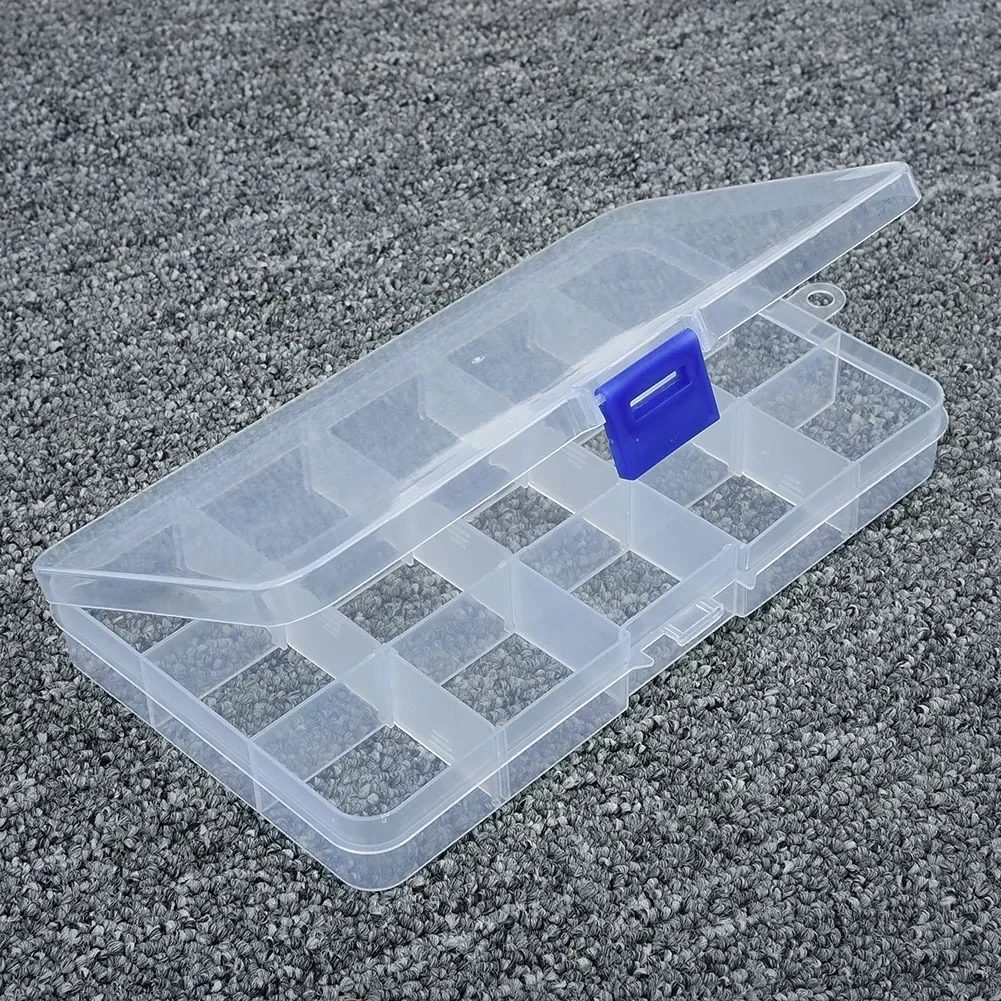 10/15/24/36 Siatki Verstelbare Plastic Sieraden Kralen Pillen Nail Tips Storage Box Case Container Organizer Thuis Leve