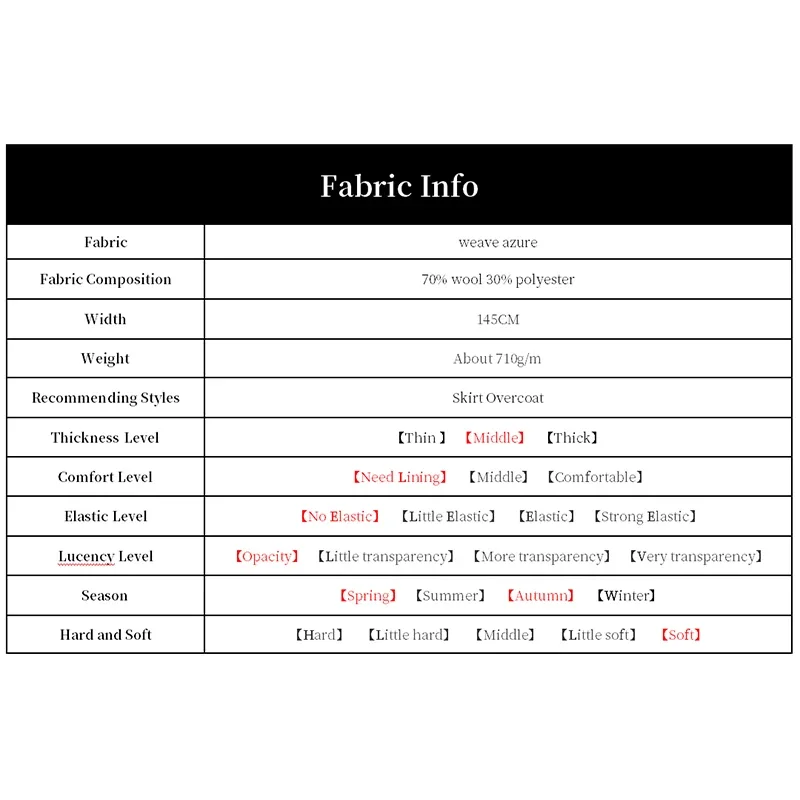 Тканевая твидовая ткань Redraspberry синего цвета тканевая материал одежды осеннее