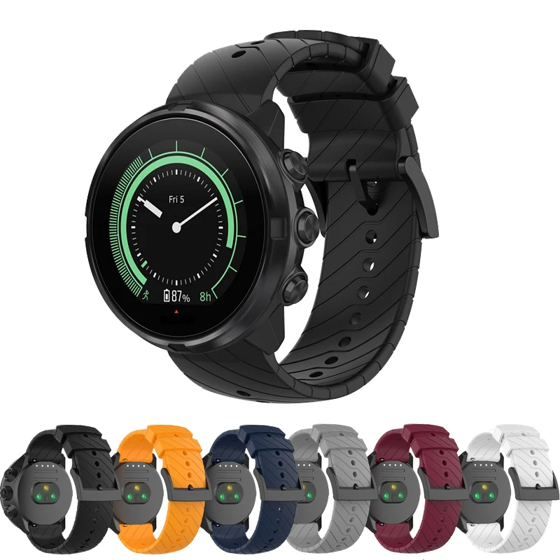 

Silicone Strap For Suunto 7 9 baro Spartan Sport Wrist HR Replacement WatchBand Sports Watch Strap 24mm Men Wristband Band