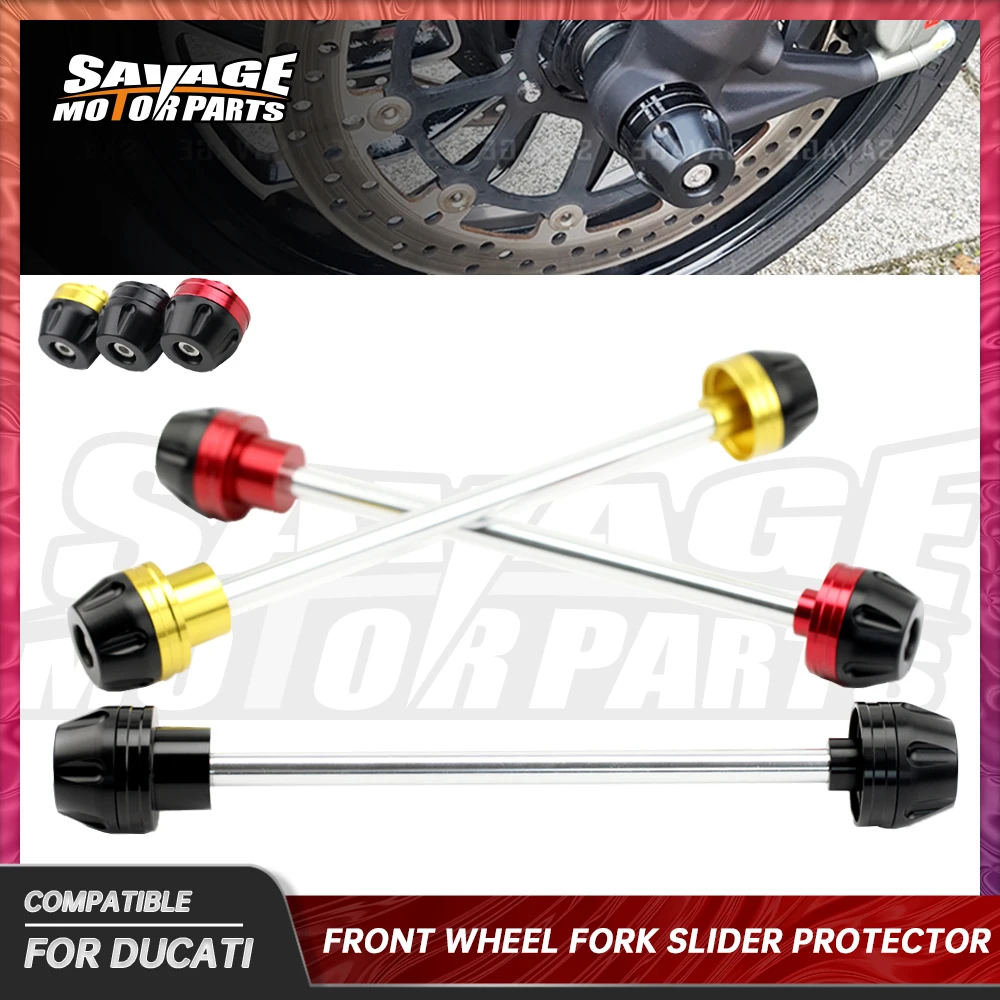 

For DUCATI Hypermotard 821 939 950 SP Hyperstrada Front Wheel Axle Fork Slider Protector Motorcycle Parts Falling Protection