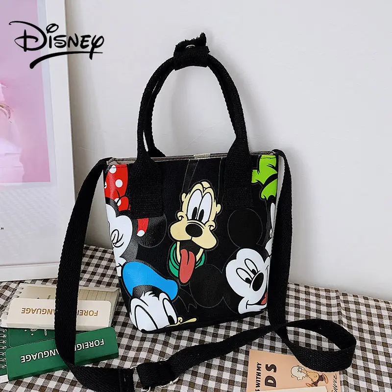 Disney Crossbody Bag for Girls Kids Mickey Tote Canvas Durable Portable Shoulder Bags Handbags Designer Luxury Free Shipping