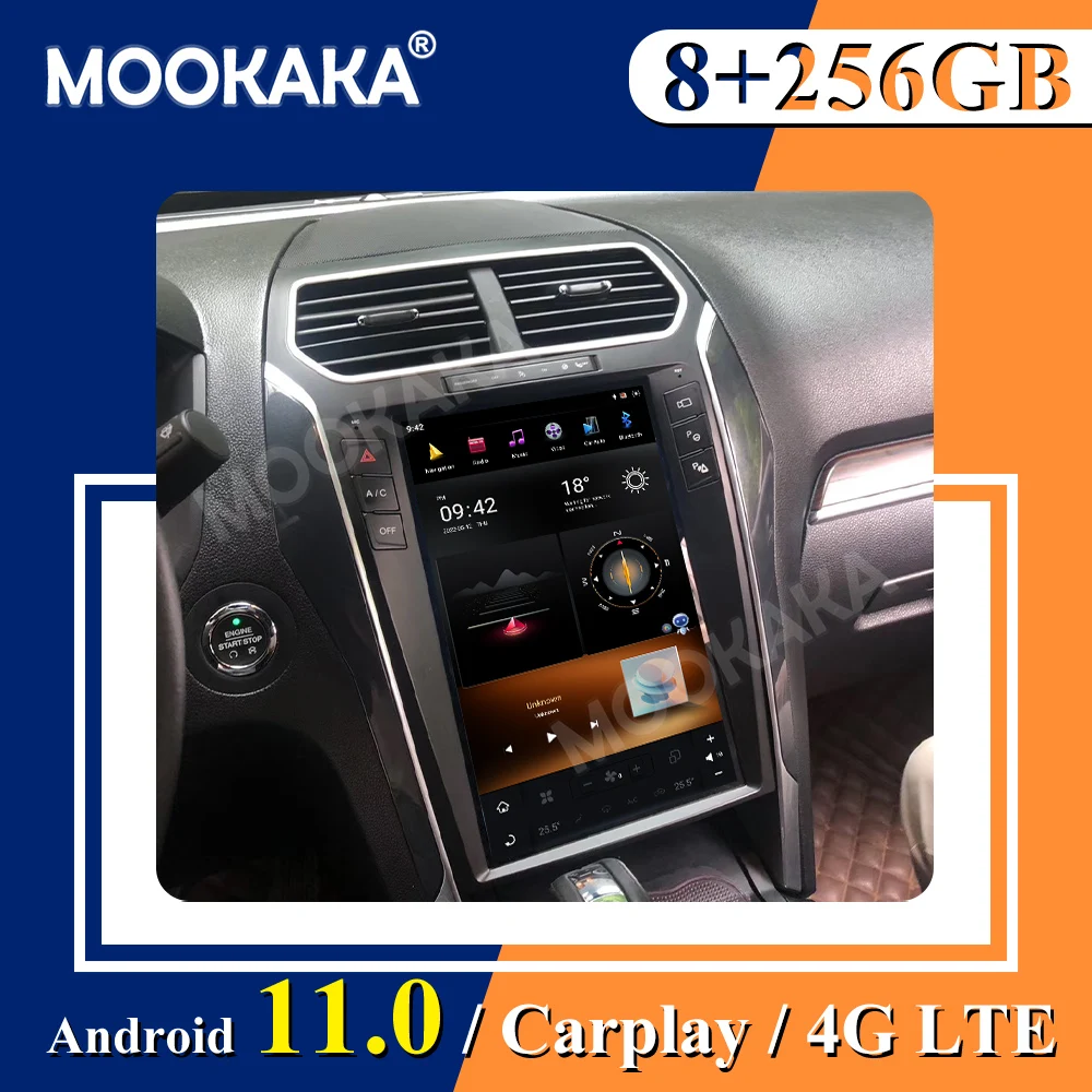 

8+256G For Ford explorer Android 11 128G Car GPS Navigation Multimedia Player Radio Tape Recorder Auto