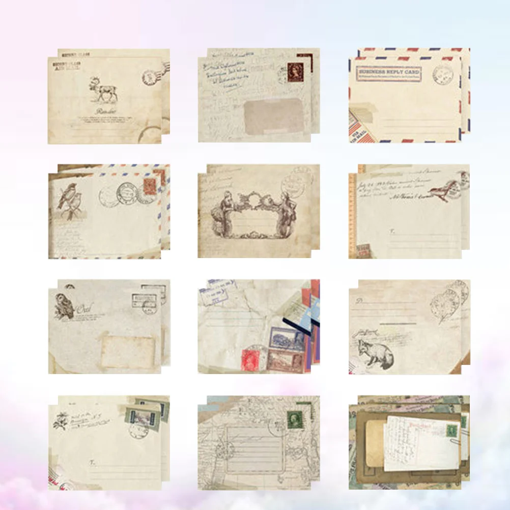 

48 Pcs Envelope Practical Retro Envelopes Greeting Card Paper Mini Storage Small