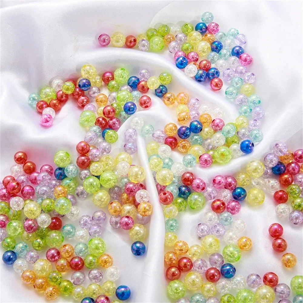 

8/10mm acrylic AB color floral beads scattered beads diy making bracelet jewelry accessories material