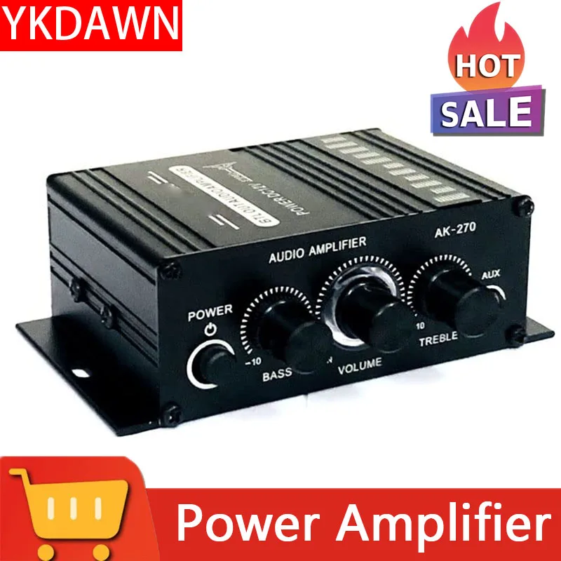 YKDAWN оптовая продажа дешевый портативный мини-усилитель микрофон сабвуфер стерео