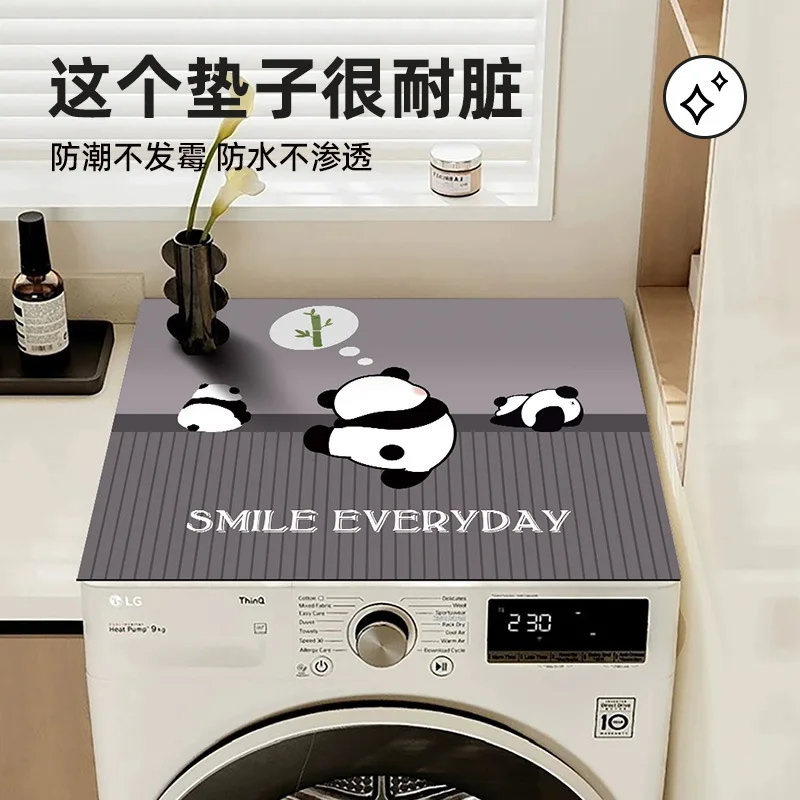 Cross-Border Wholesale Household Stain-Resistant Washing Machine Mat Refrigerator Cover Cloth Waterproof Gasket Dus