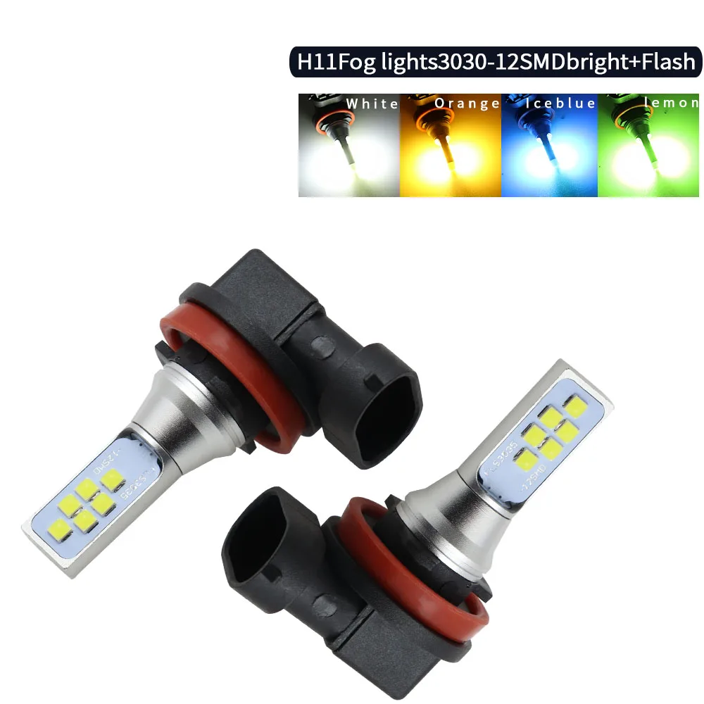 2 шт., Автомобильные светодиодные лампы H11 H8, 6000 лм 2 шт., Автомобильные светодиодные лампы H11 H8, 6000 лм