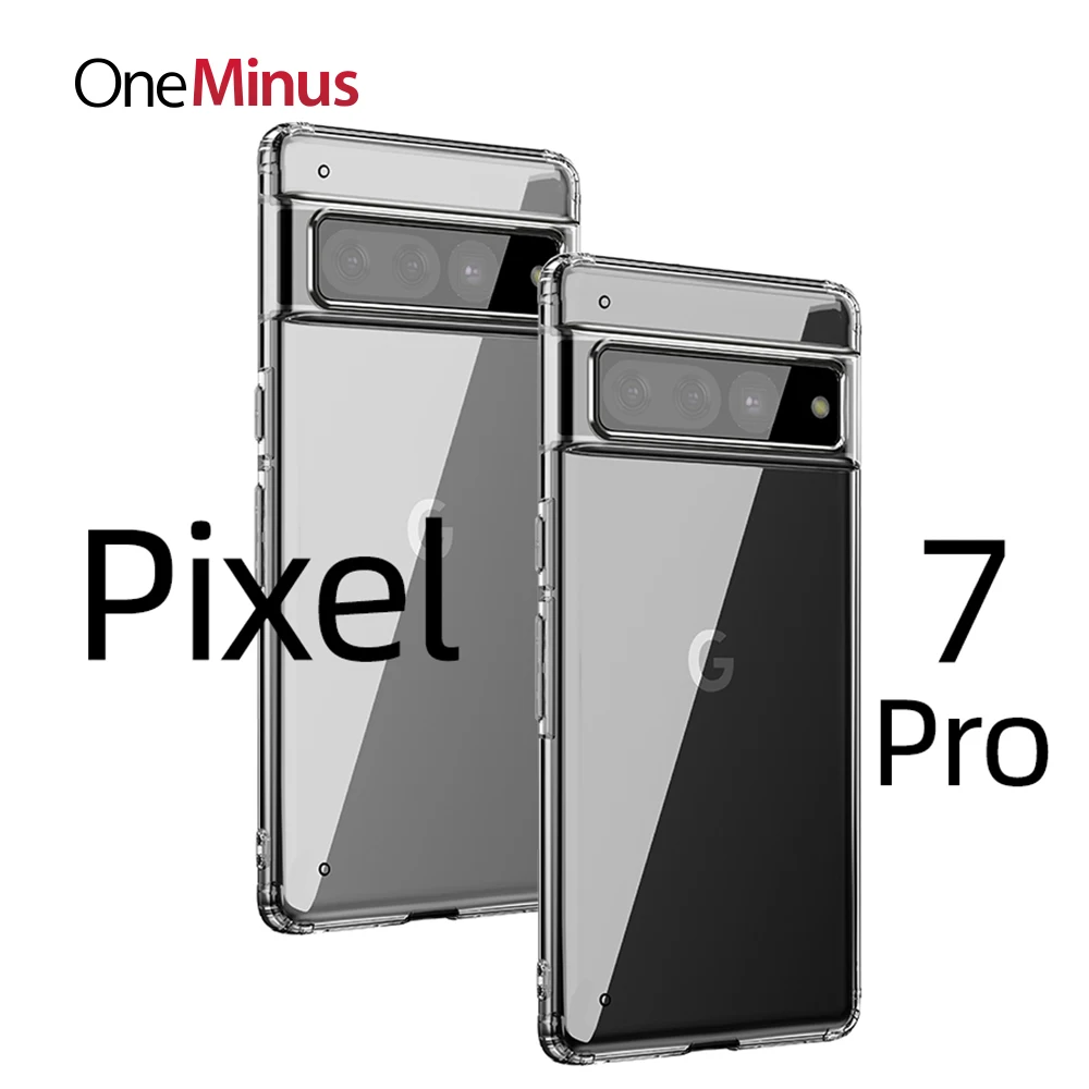 

Luxury For Google Pixel 7 Pro Case Shockproof Transparent Crystal Clear Hard Back+TPU Frame Shell For Pixel7 Airbag Protection