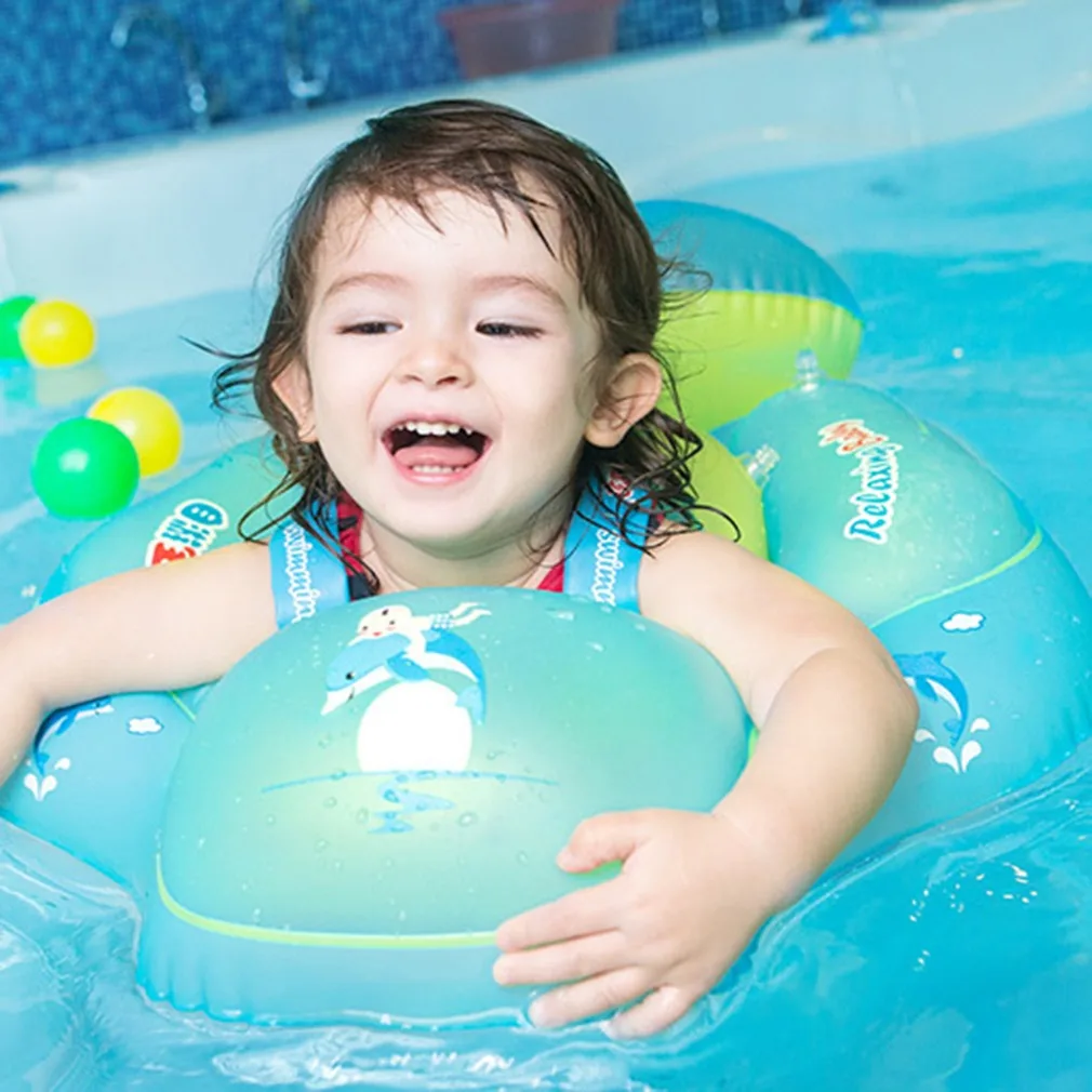 

Baby Swimming Neck Ring Inflatable Infant Floating Kid Float Swim Pool Accessories Circle Bath Inflatable Ring With Pump 0-6 Y