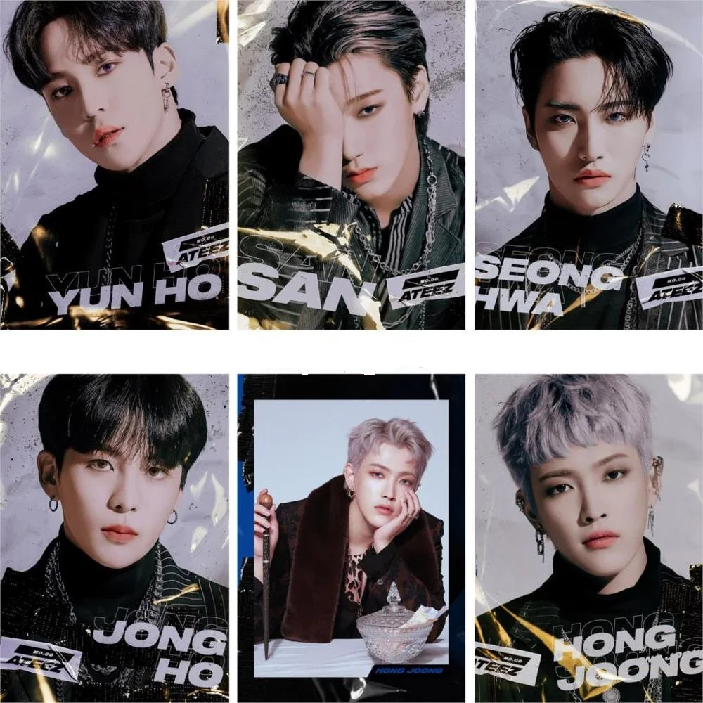 

5D DIY Diamond Painting Ateez Members Kpop Posters Cross Stitch Diamond Embroidery Pattern Rhinestone home decor art