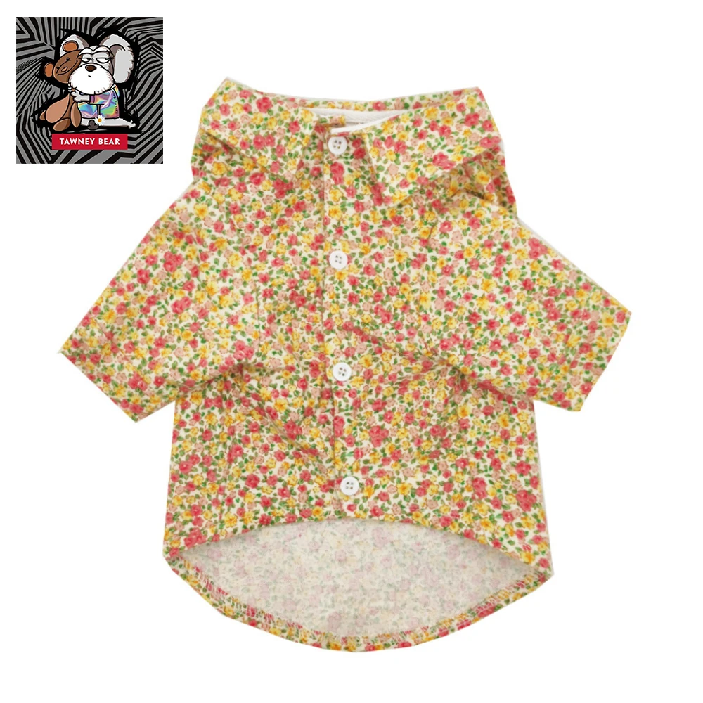 

TawneyBear Yorkies Clothes Floral Autumn Dog Shirt for Chihuahua Pomeranian Bichon French Bulldog Sphynx Ropa Para Perro