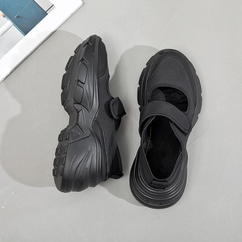 Women's Mary Jane Shoes 2023 New Platform Retro Leaky Toe Ladies Sandals British Style Women's Loafers