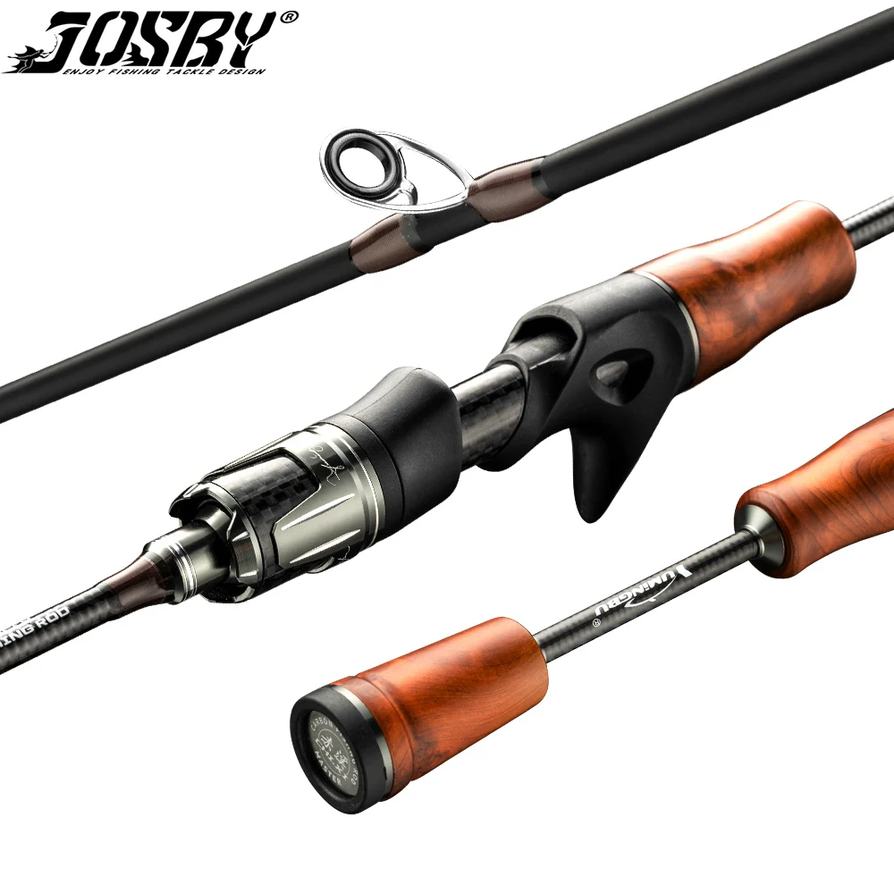 

JOSBY Lure Fishing Rod 1.39m 1.55m 1.68m 1.8m UltraLight Carbon Spinning Baitcasting Travel Lure Rod 1.5-8g UL Sea Saltwater