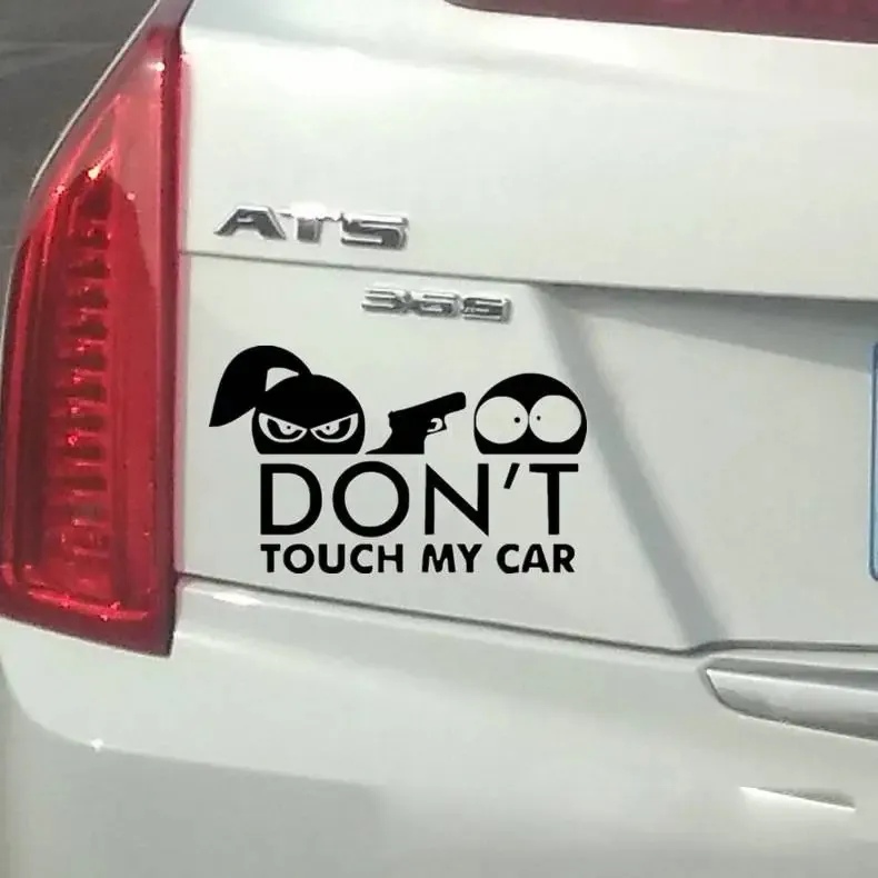 

Don't Touch My Car Stickers Funny Pattern Truck Motorcycle Removable Decal Vinyl Sticker Gift Die Cut Decals Latop window Glass