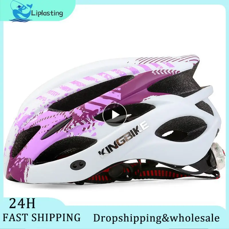 

Ultra-light Road Bicycle Helmet Racing Cycling Bike Sports Safety Helmet Time-Trial Cycling Helmet with warning rear taillight
