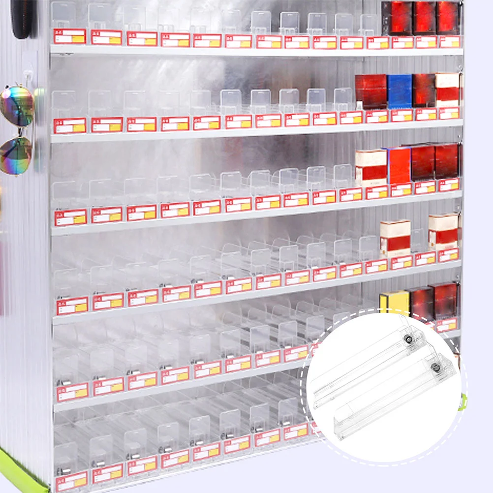 

1 Набор прозрачная витрина с автоматическим нажимом стеллаж для демонстрации толкатель диспенсер с этикетками