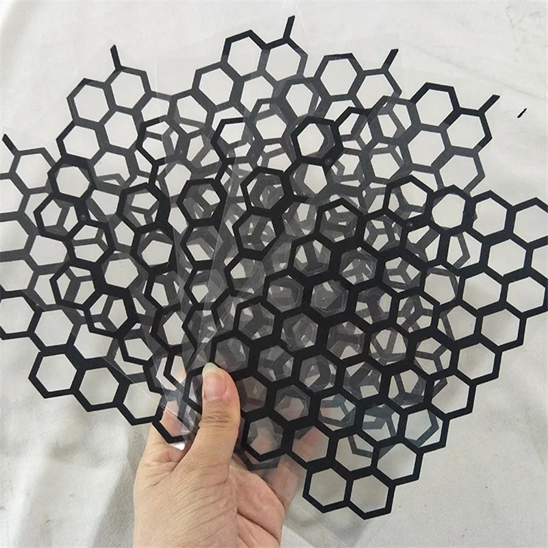 6 шт./компл. Автомобильная наклейка из ПВХ предупреждающая лента виниловая пленка