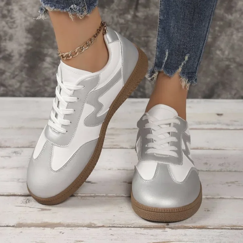 Новинка модная женская повседневная спортивная обувь на плоской подошве