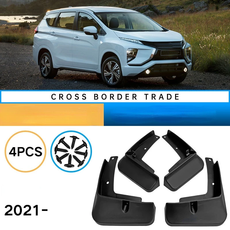 

1 Set Car Mud Flaps Suitable for Mitsubishi XPANDER 2021 Auto Mudguard Anti-splash Anti-Fouling Front Rear Fender Accessory