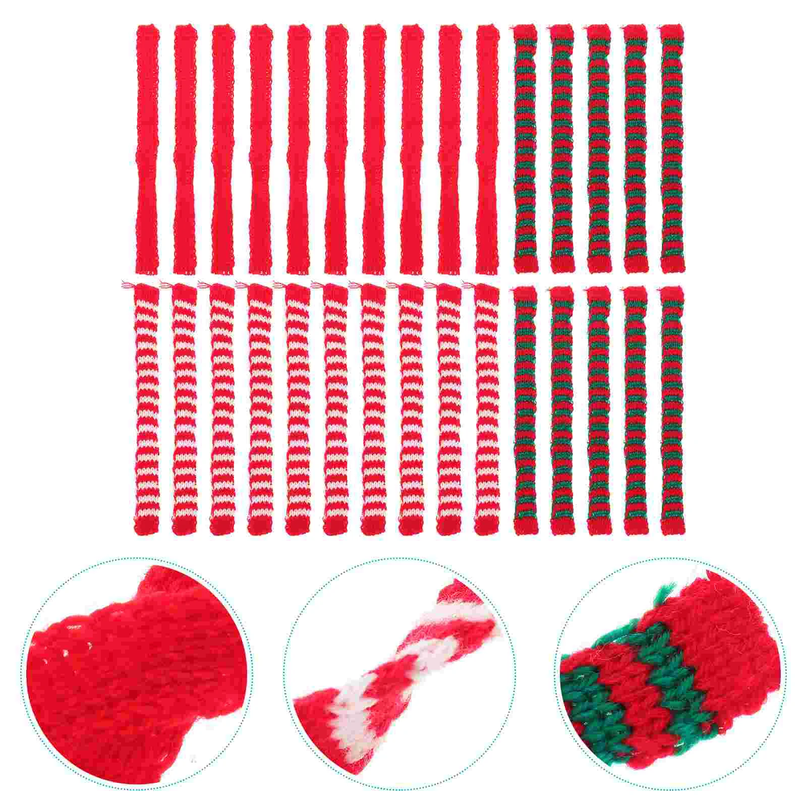 

30pcs Delicate Scarves Mini Scarves Decorative Wool Scarves Party Accessories