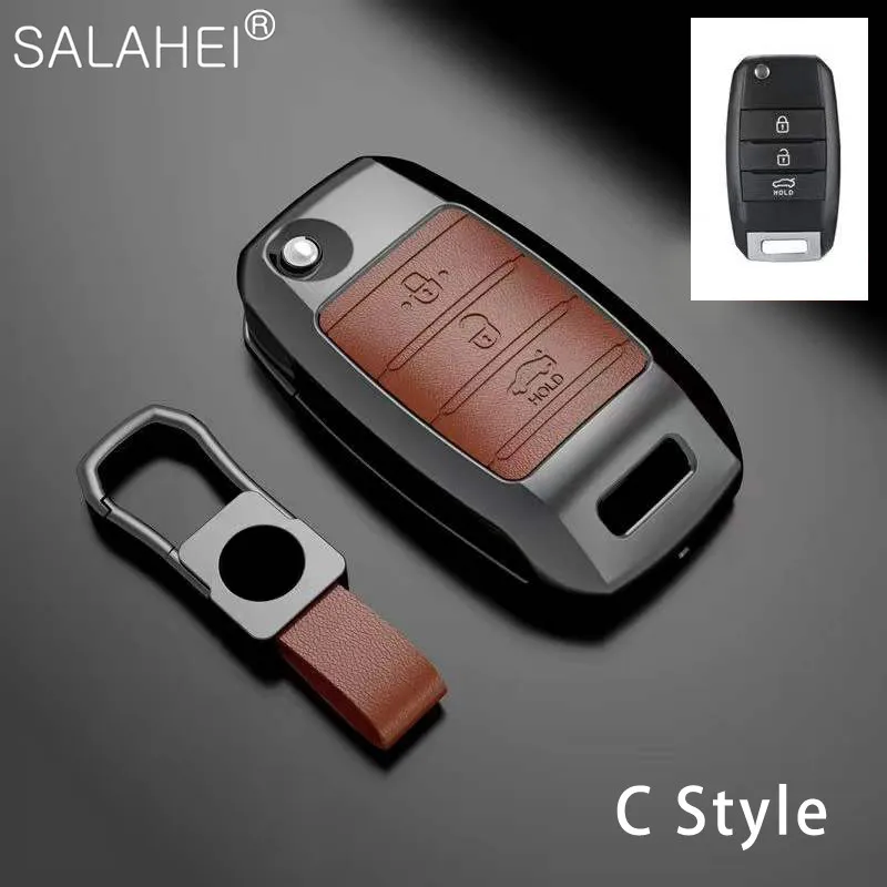 

Zinc Alloy Car Smart Key Cover Case For Kia Rio 3 K2 Ceed Cerato K3 Sportage 4 Picanto K5 Optima Sorento Forte Stinger 2017 2018