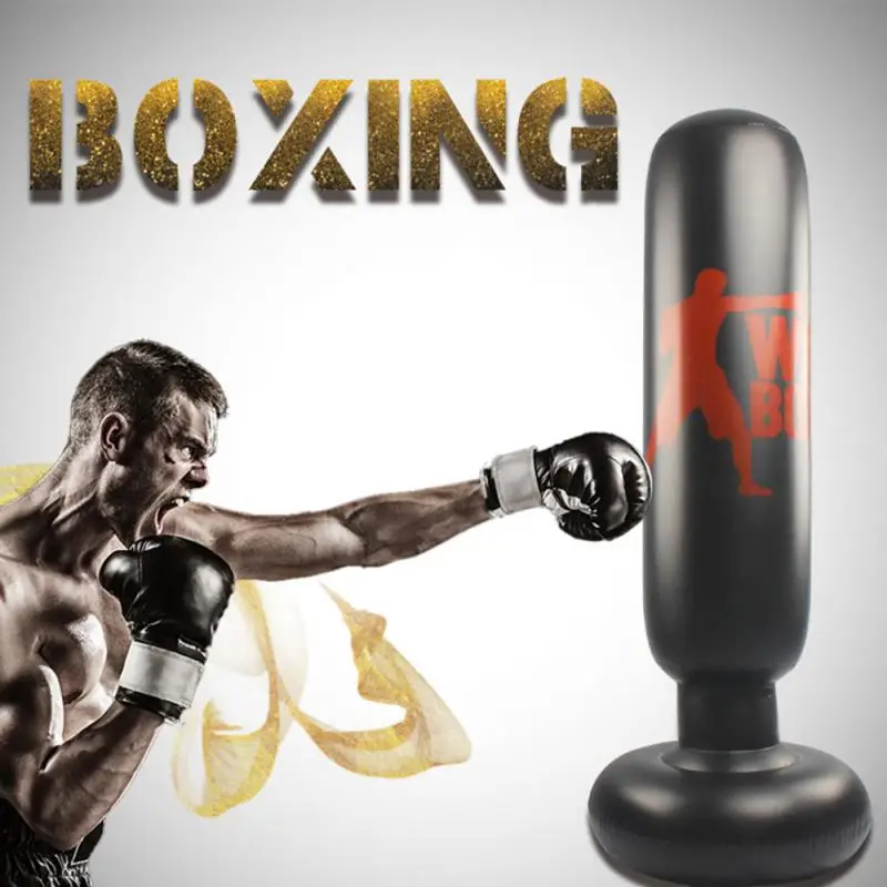 

Boxing Punching Bag Boxing Muay Thai Inflatable Tumbler Decompression Punching Sandbag For Kid Adult Force Core Training Tool
