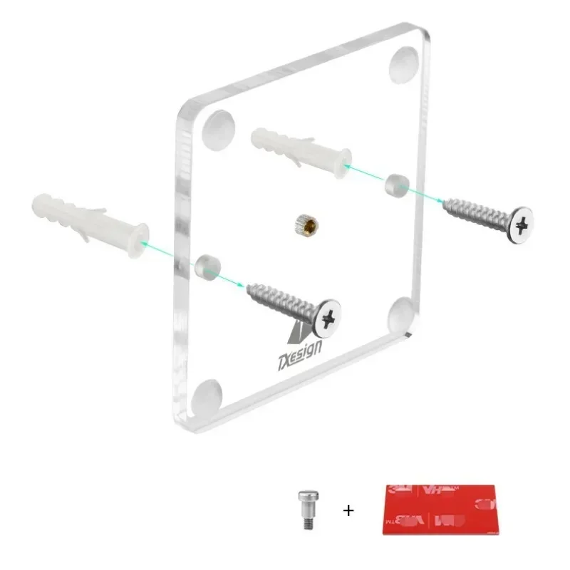 2 шт. настенное крепление держатель для пластинок прозрачная полка хранения
