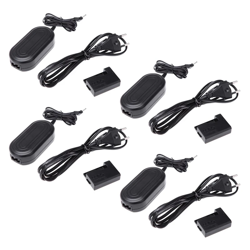 

4X ACK - E10 AC 100 - 240V Power Adapter With DC Transformer Cable Kit For Canon EOS 1100D / Kiss X50 / Rebel T3 (Black)