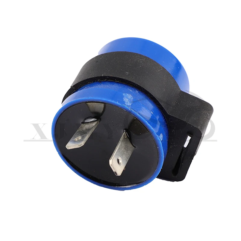 

DC 6V 12V Input Motorcycle Blue Inbuilt Beeper Flasher Turn Signal LED Blinker 2 Pins Motor Buzzer Flasher Relay Indicator