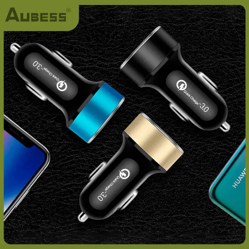 

Dual Usb Digital Display Car Charger Multifunctional Car Charger Adapter Universal Portable Cigarette Lighter Car Accessories