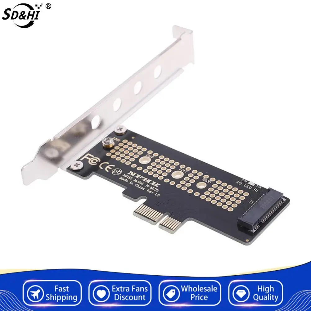 

Переходник NVMe PCIe X4 X2 M.2 NGFF SSD на PCIe X1 с винтами