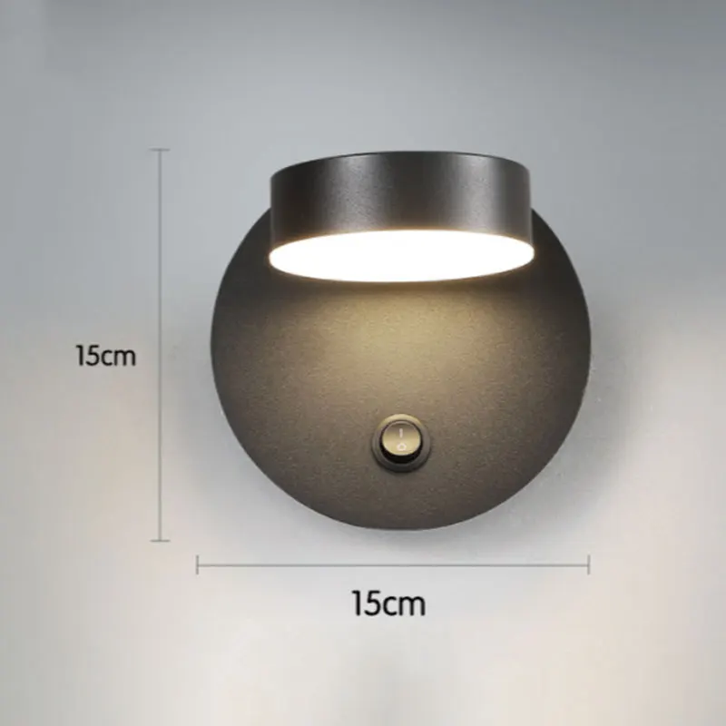 

Горячая Распродажа, Современные Простые Настенные светильники стандартной длины, вращающиеся лампы для спальни с выключателем, прикроватные лампы для чтения