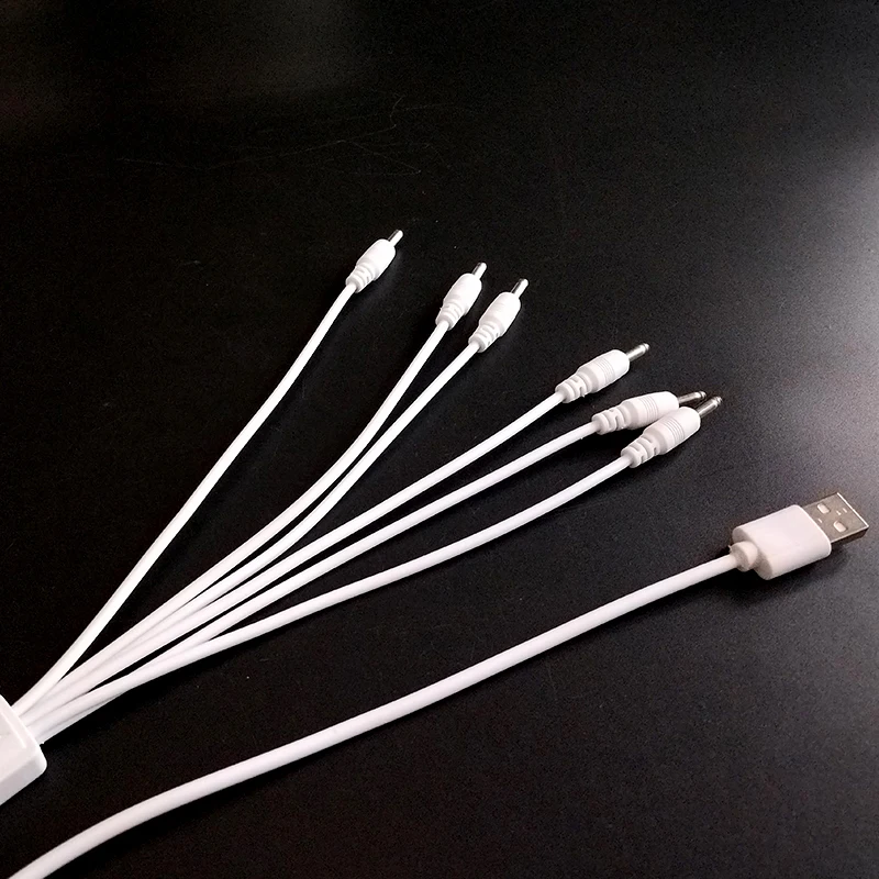 

Charging Candle Accessories Charging Cable White One Out Six Charging Cable USB To DC Interface