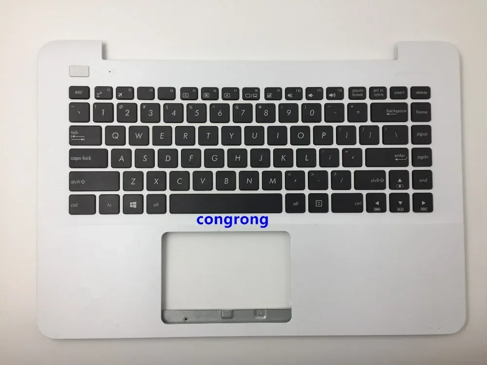 Фото Клавиатура ноутбука США с упором для рук, верхний чехол для ASUS F455 A455L K455 X455L R455L W419L Y483L, серебристый, золотой, черный, белый, красный №4