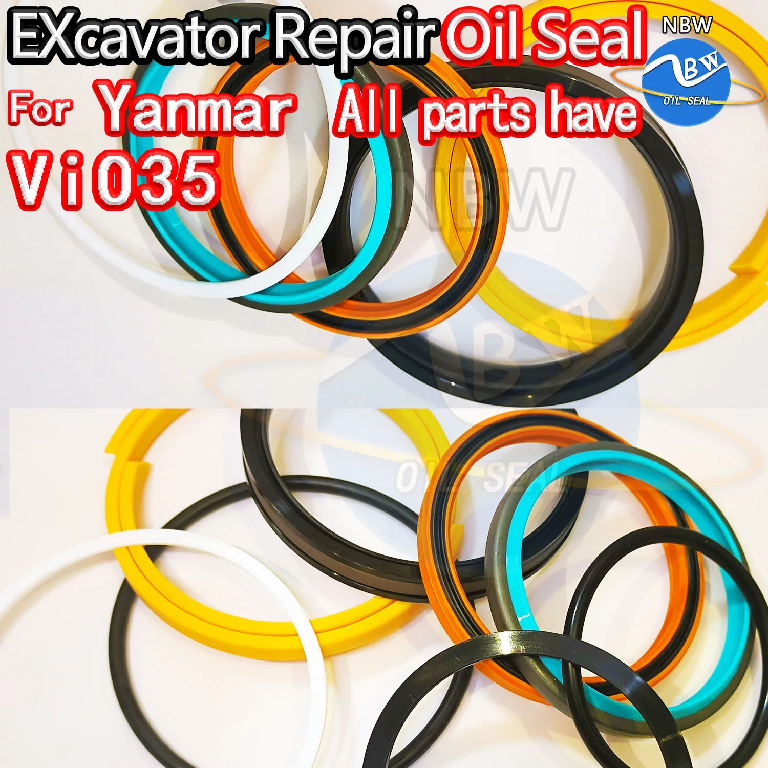 

For Yanmar ViO35 Excavator Oil Seal Kit High Quality Repair Ya Construction Tool Set Pack Heavy Master Excavating Machinery Dust