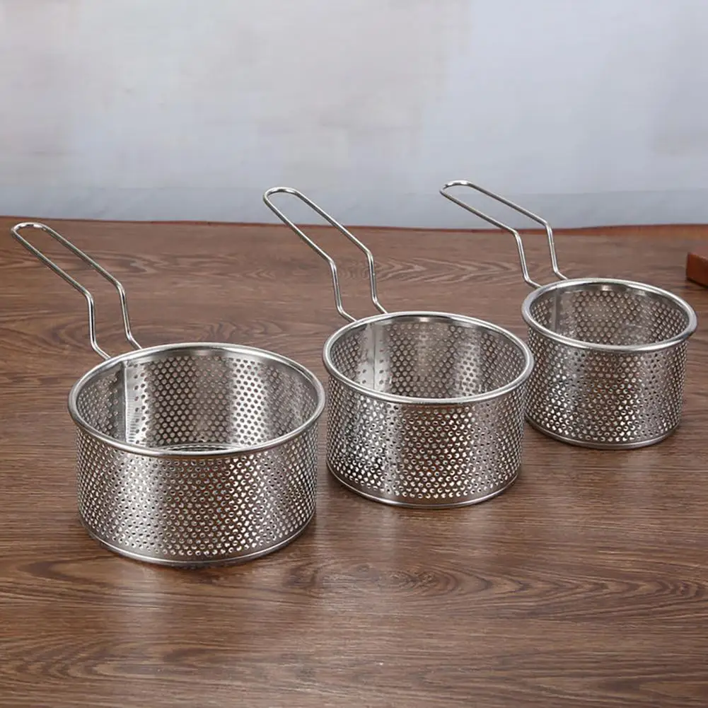 

Good Insulation Stainless Steel Fine Mesh Pasta Flour Colander for Onion Rings