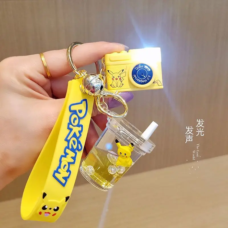 

Pokemon Pikachu Key Chain Female Cute Nail Scissors Creative Gift Couple Student School Bag Ornament Car Key Chain Pendant Male