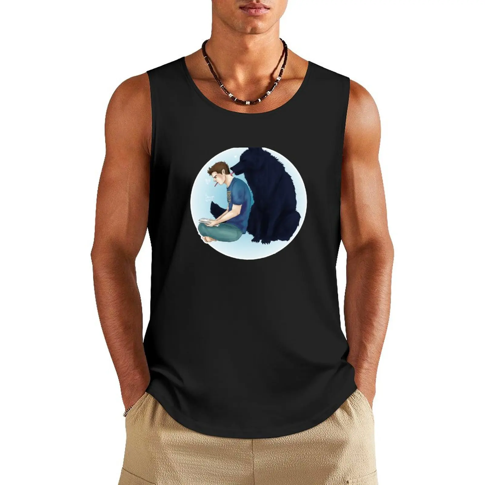 Sterek волк поцелует майка из хлопка