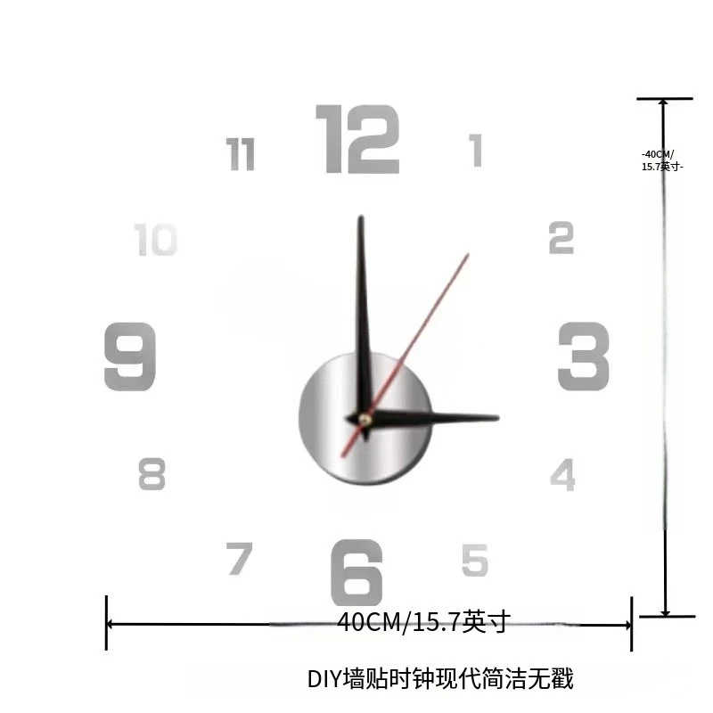 2024 современный дизайн большие настенные часы 3D DIY кварцевые модные акриловые