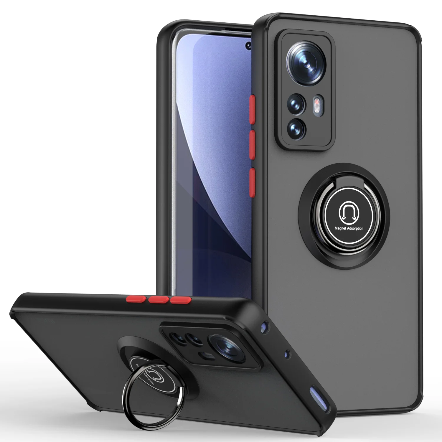 

Автомобильный чехол с магнитным кольцом-держателем для Xiaomi Mi 12S 12 Pro 12X Redmi 10 10C, чехол-бампер из ТПУ для Poco M4 Pro X4 Pro F4 GT, чехол-подставка