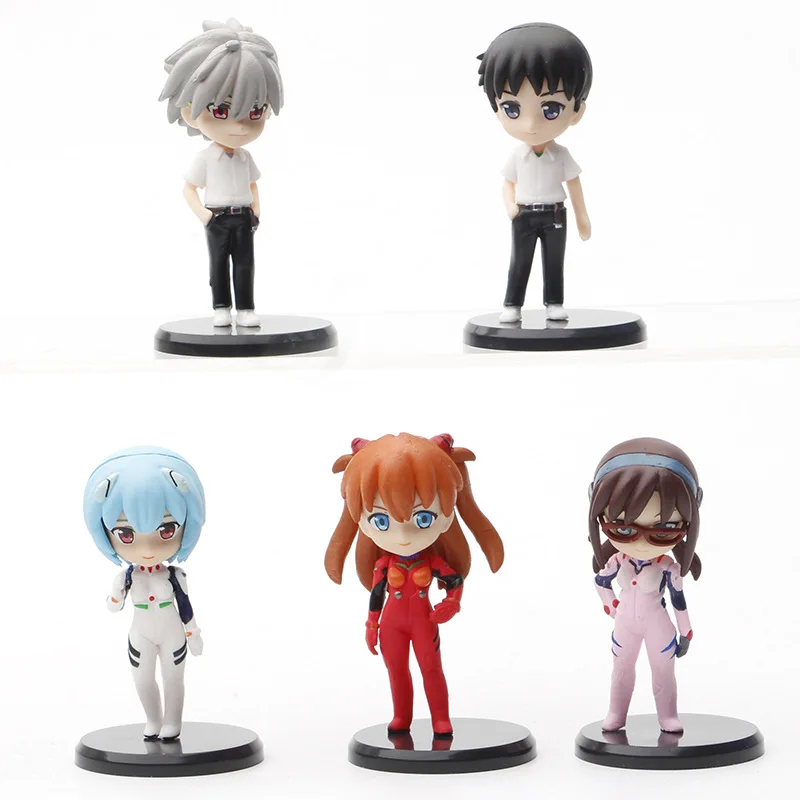 

Bandai NEON GENESIS EVANGELION Ornaments Character Doll Series 6cm Shinji Ayanami Rei Asuka Langley Soryu Home Decoration Gifts