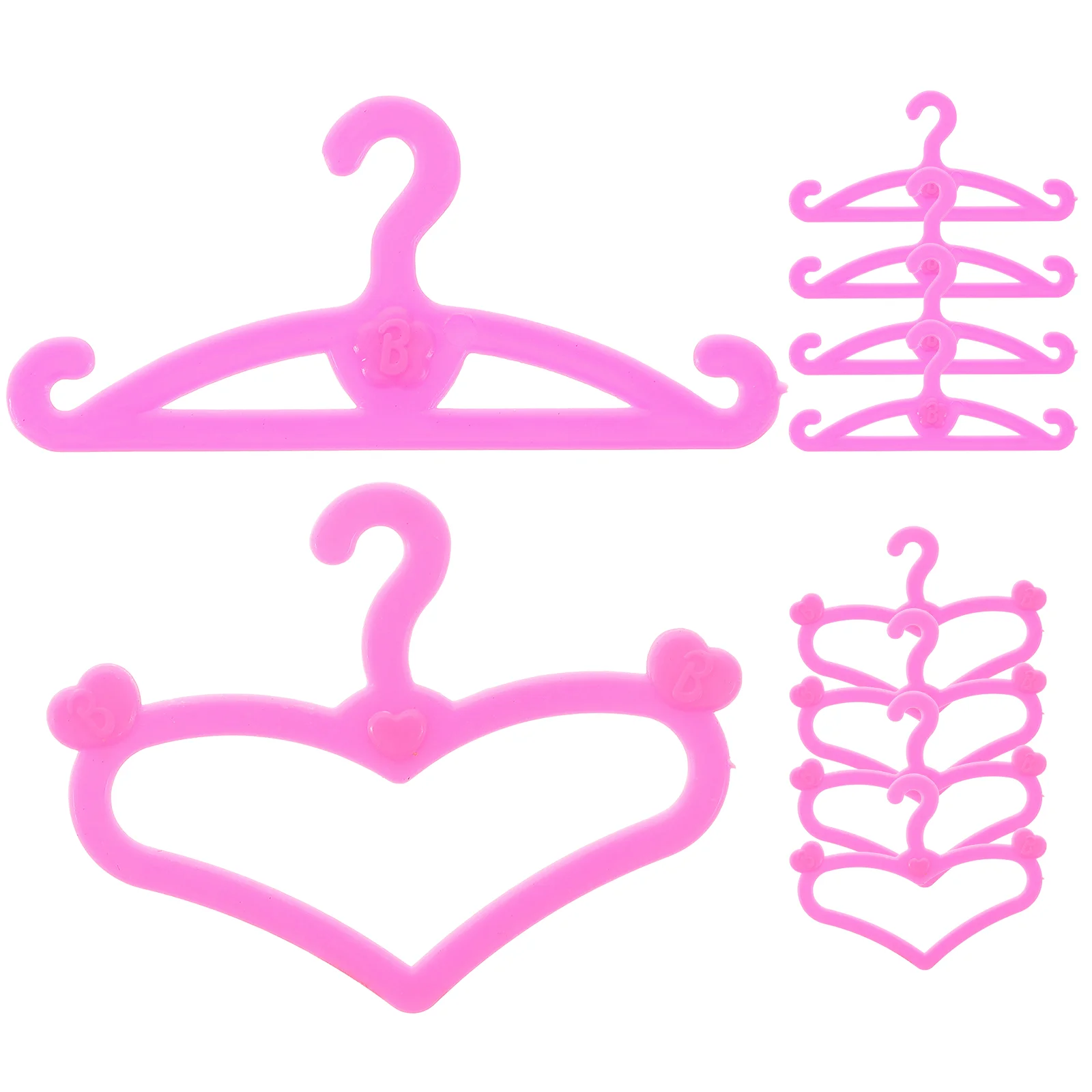 10pcs Outfit Hangers Mini House Ornaments Miniature Hangers for Dolls Clothes