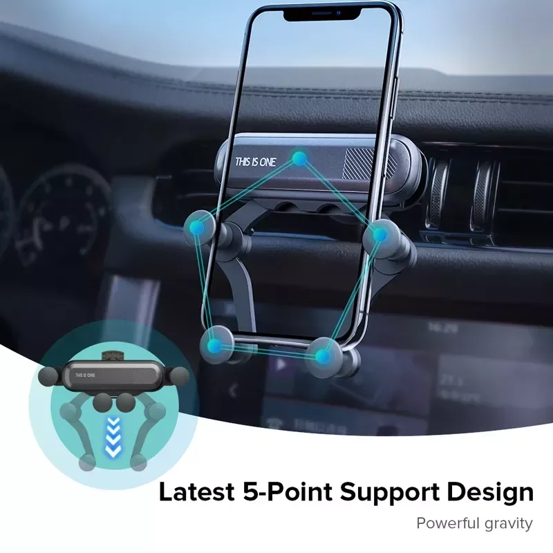 

Gravity Air Vent Mount Support GPS Stand 12 11 6 8 7 Redmi