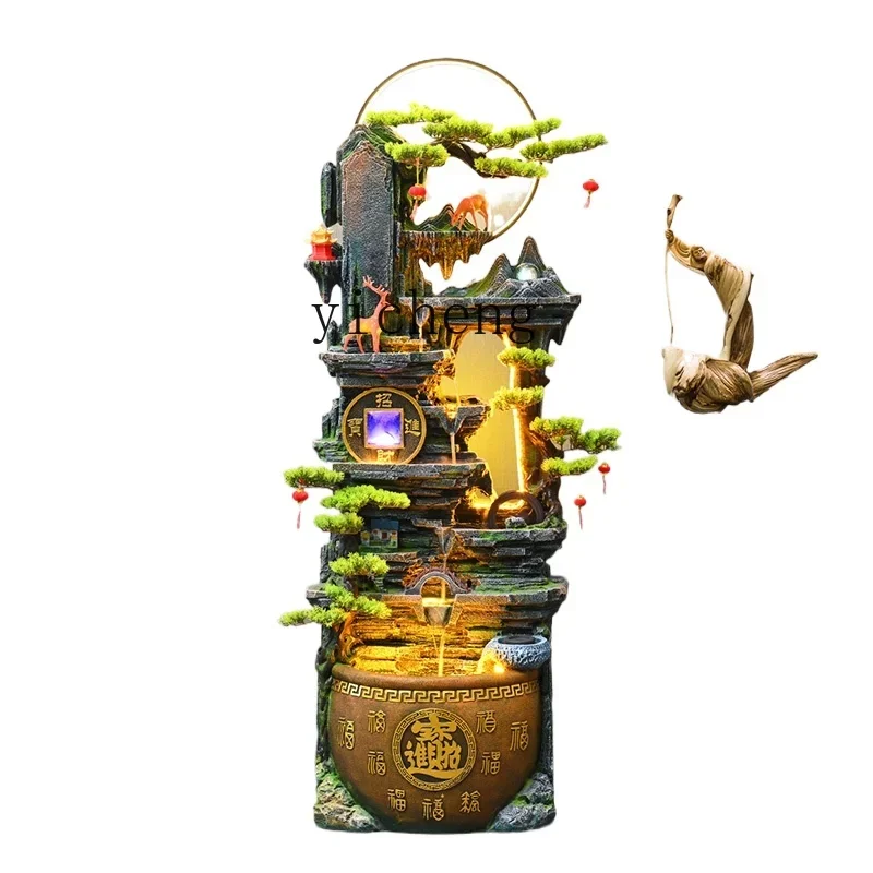 Циркулирующий фонтан ZWS rockery керамический горшок для офиса гостиной тыква