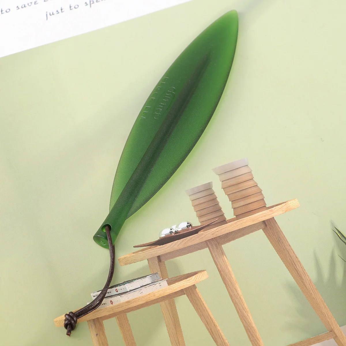 

Envelope Opener Slitter European Style Salix Leaf Letter Opener Package Mail Opening Tool for Home Office School