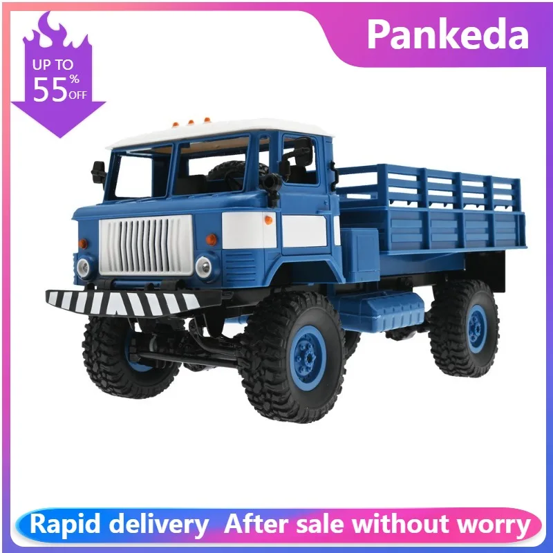 

1:16 WPL B-24 Remote Control Military Truck DIY Off-Road 4WD RC Car 4 Wheel Buggy Drive Climb GAZ-66 Vehicle Birthday Gift Toy