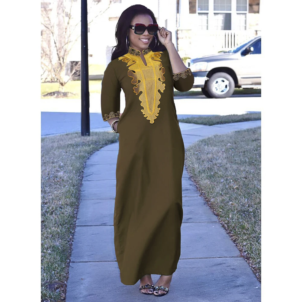 Африканские платья для женщин Дашики базин богатые традиционная африканская