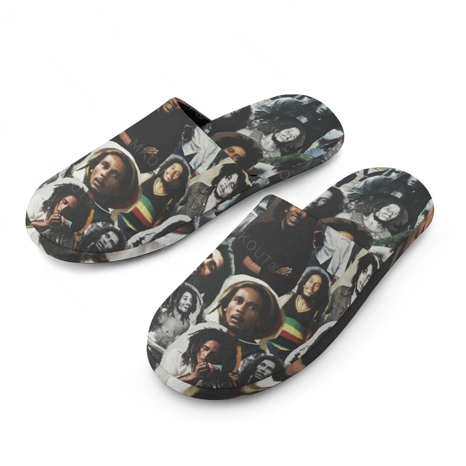 Теплые хлопковые тапочки Bob Marley (5) для мужчин и женщин толстая мягкая подошва