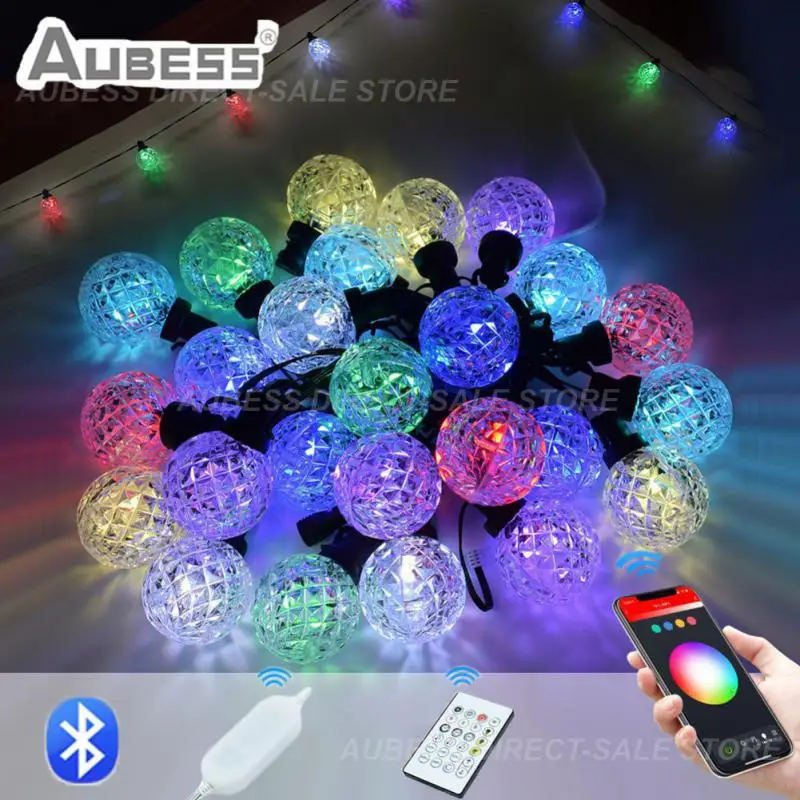 

Outdoor Globe Fairy Lights Waterproof Smart Outdoor Rgb Lights Setting Schedule And Timer On/off 3 Control Ways 25/50 Led Bulbs