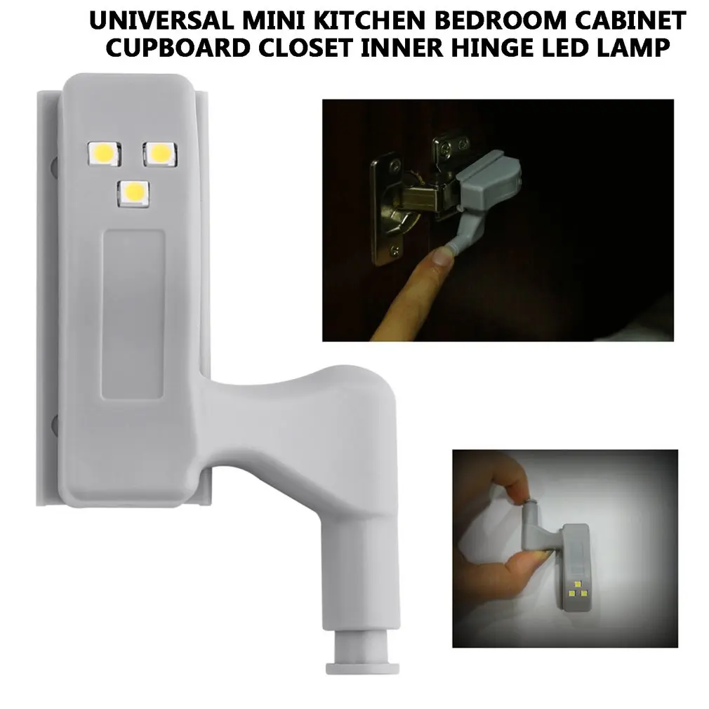 

ABS Hinge LED Sensor Light Universal Mini Size Kitchen Bedroom Cabinet Cupboard Closet Wardrobe Smart Sensor Inner Lamp